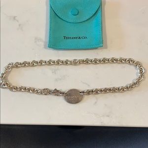 Tiffany & Co Oval Tag Necklace